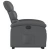 Electric Recliner Chair with Rising Function Gray Faux Leather