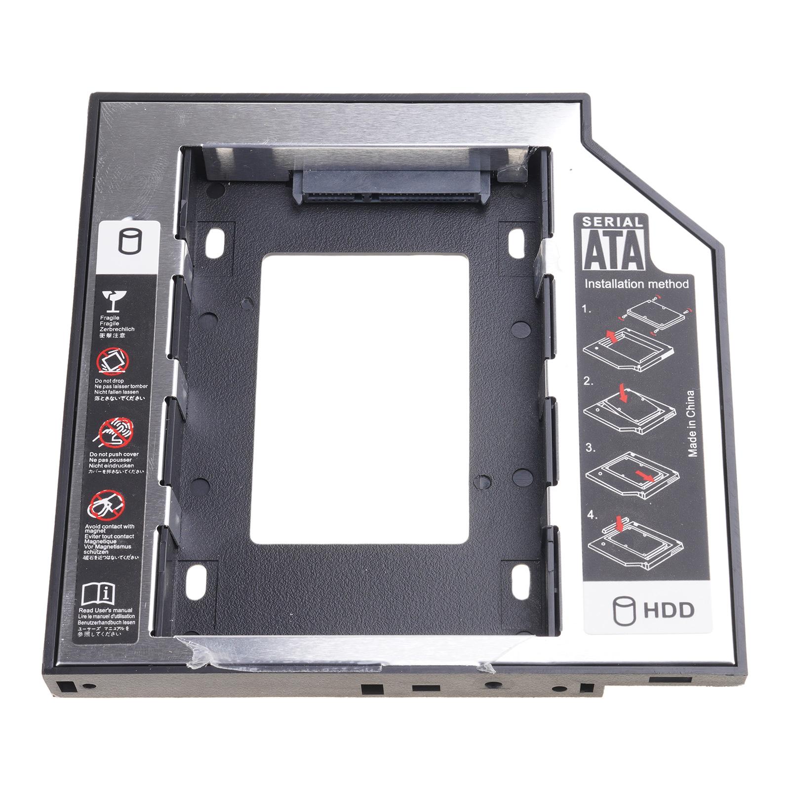 

Алюминиевый адаптер-контейнер для SSD/HDD 12,7 мм, второй контейнер для жесткого диска, адаптер для оптического отсека CD/DVD-ROM ноутбука B
