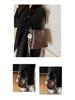 Korean Style Retro Square Bucket Bag - Versatile Large Capacity Crossbody for Women