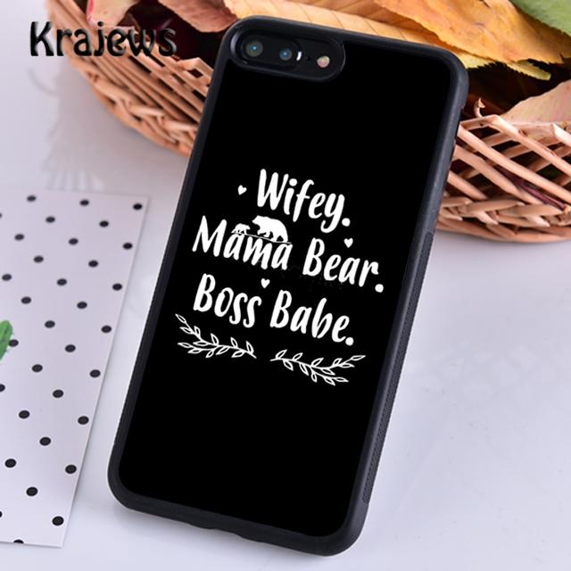 Wife Mamma Boss For iPhone 17 Air 16 Phone Case Cover 15 14 Plus 12 13 Pro Max Coque Fundas