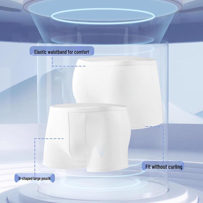 Nanjiren Men's Disposable Cotton Boxer Briefs (5-Pack)