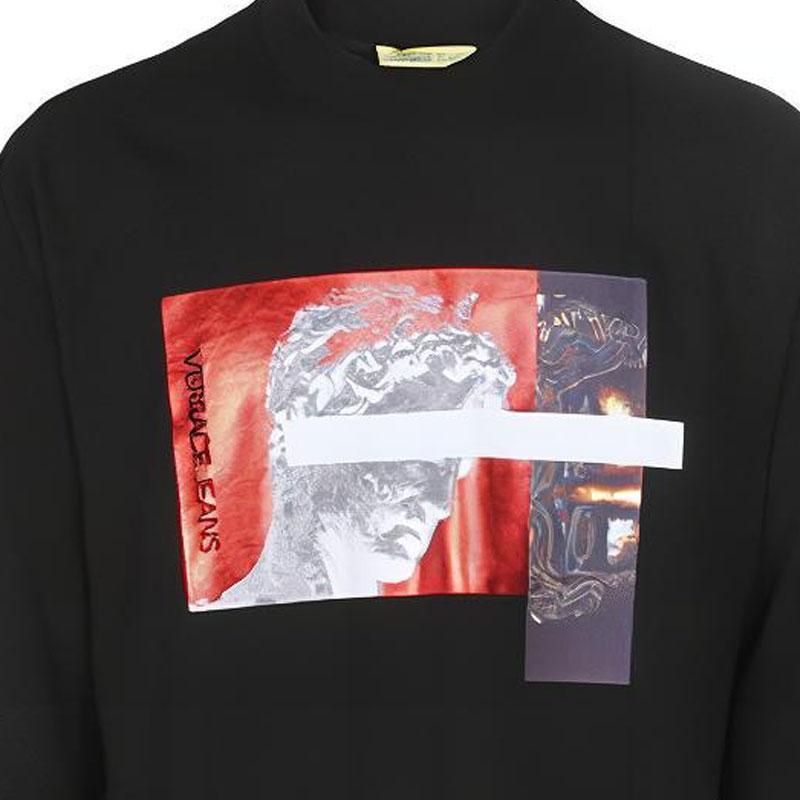 Versace Jeans Couture Fitted Long Sleeve Sweatshirt Z Men tops B7GTB7FZ-30180-899