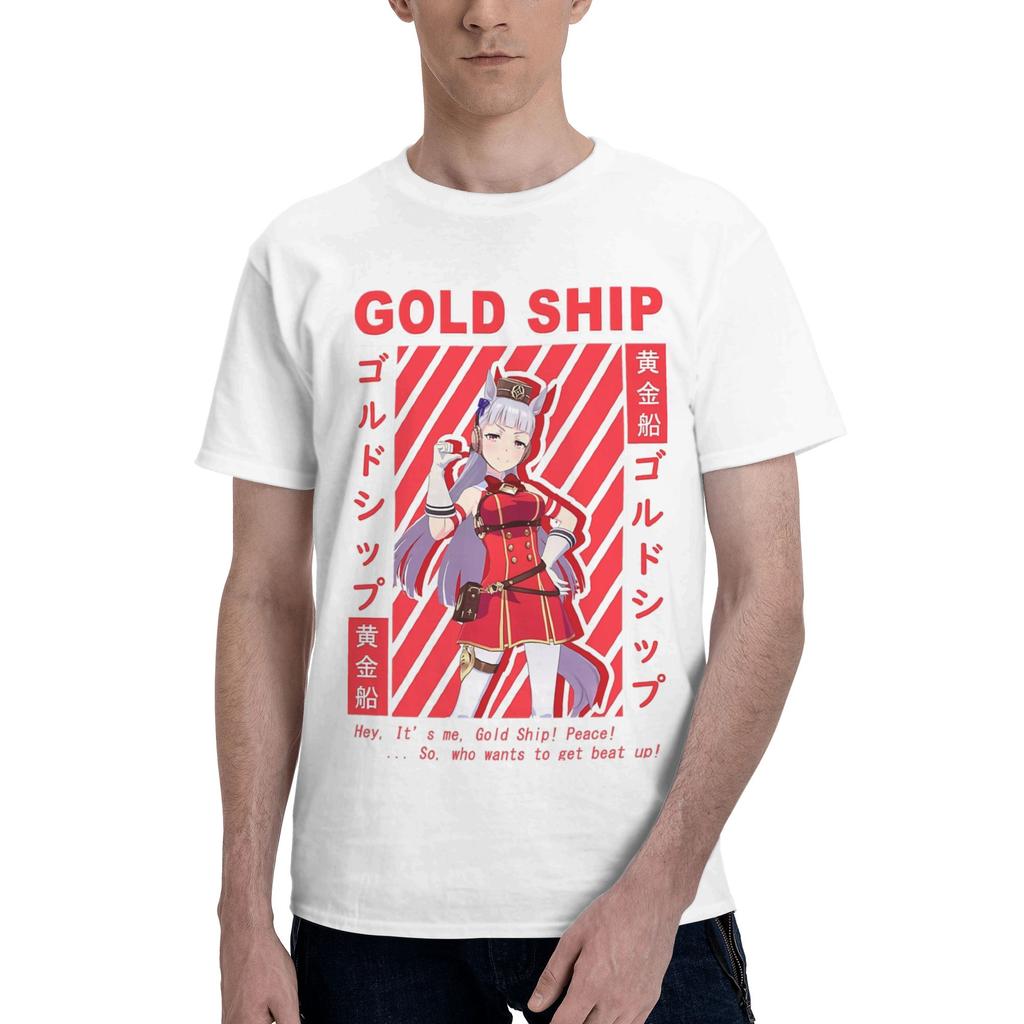 Umamusume Pretty Derby Anime T-Shirts Men Women  Vintage Cotton Tee Shirt Round Neck Short Sleeve T Shirts Plus Size Clothing