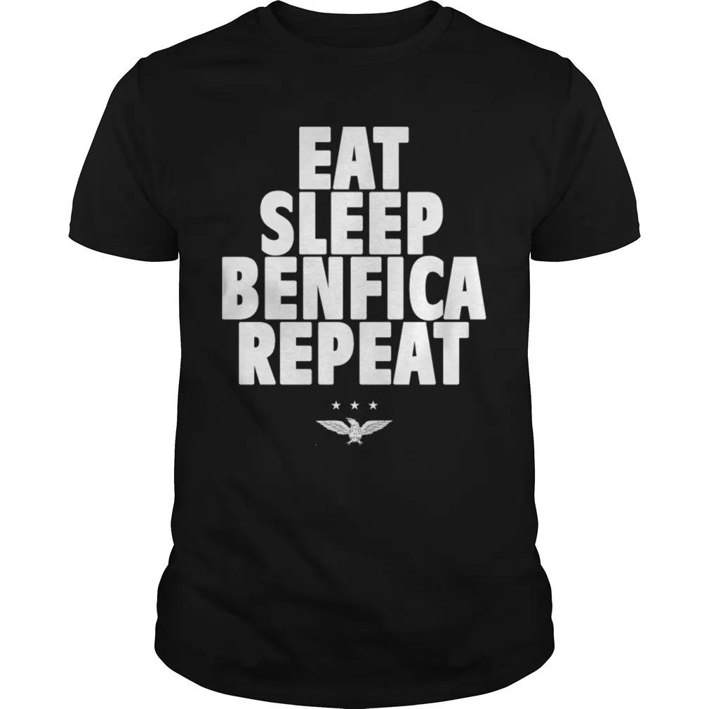 Eat Sleep Benfica Repeat Tshirt Tshirt men Tee Funny T clothing graphic t shirts streetwear harajuku cotton top M