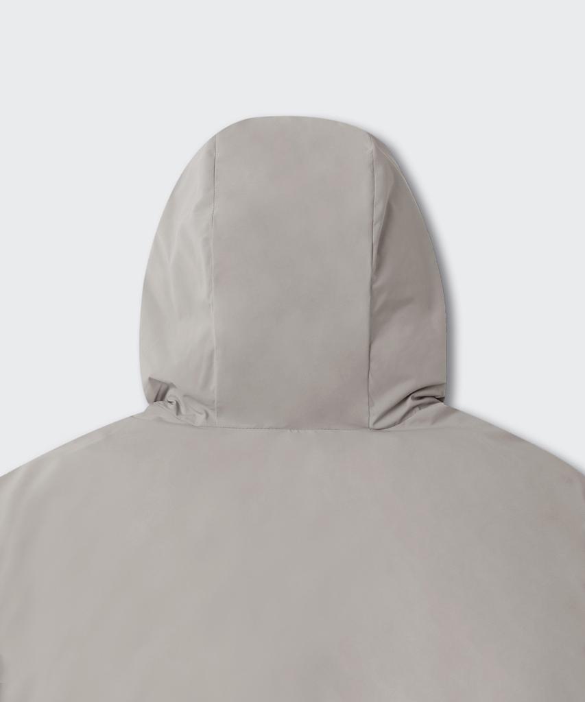 Musinsa Standard Minimal Hooded Down Short Padded Jacket [Light Gray]