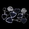 Guitarists Storage Guitar Pick Collection Box Clear Holder Keyring Bag Heart Shaped Picks Size Case Musical Accessories
