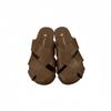 Retro Flat-bottomed Bag Head Half Slippers Women's Shoes Outer Wear 2025 New Spring and Summer Woven Lazy Sandals