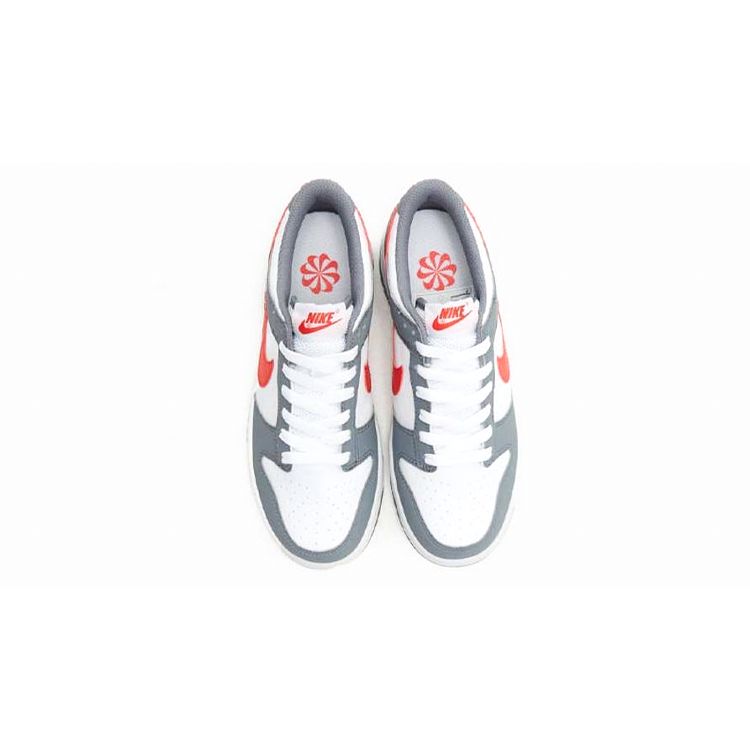 Nike Dunk Low Next Nature GS Smoke Grey Light Crimson Kids Sneakers White FB8038-001