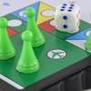 1Set Magnetic Foldable Flying Chess Crawling Mat Ludo Portable Board Game Camping Travel Game Set Aeroplane Chess