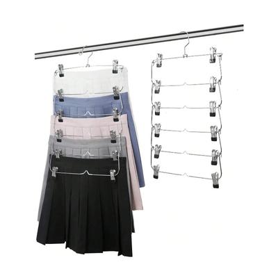 Multi-functional Foldable Multi-layer Trouser Rack, Pants Drying Rack, Home Use, Anti-slip, No Trace Wardrobe Storage