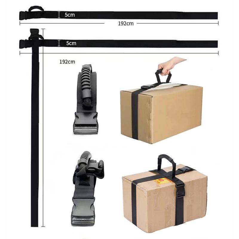 Heavy Object Lifting Belt - Furniture Moving Carry Rope & Luggage Packing Straps | Easier Conveying for Boxes, Luggage
