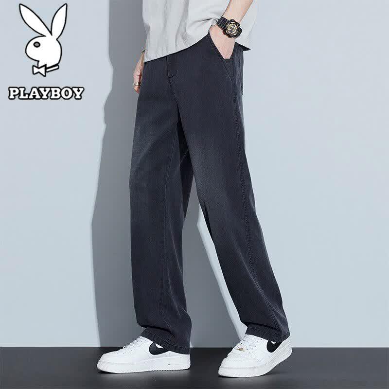 Playboy Men s Summer Loose Straight Leg Jeans 33