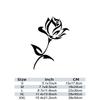 Beautiful Rose Flower Car Sticker - Enhance Your Vehicle's Look with a Waterproof Vinyl Decal!