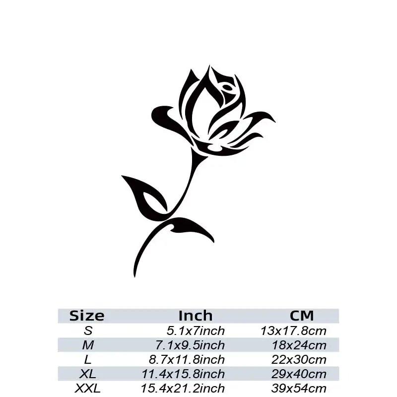 Beautiful Rose Flower Car Sticker - Enhance Your Vehicle's Look with a Waterproof Vinyl Decal!