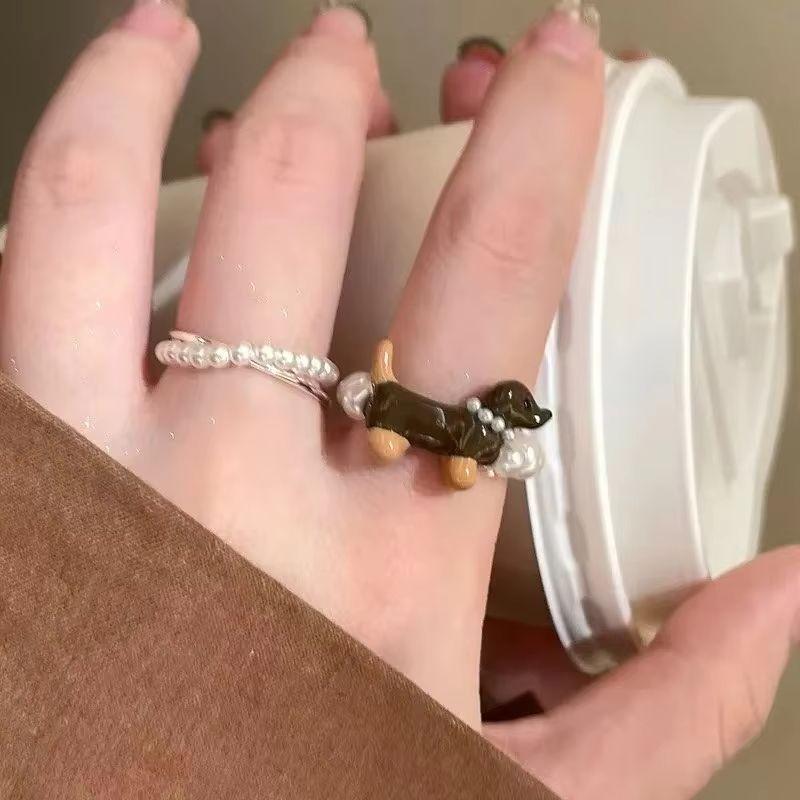 Einfache Ringe für Frauen Paar Minimalistisch Handgefertigt Einfacher Großer Ring Partyschmuck Geschenk Allergie Vorbeugen