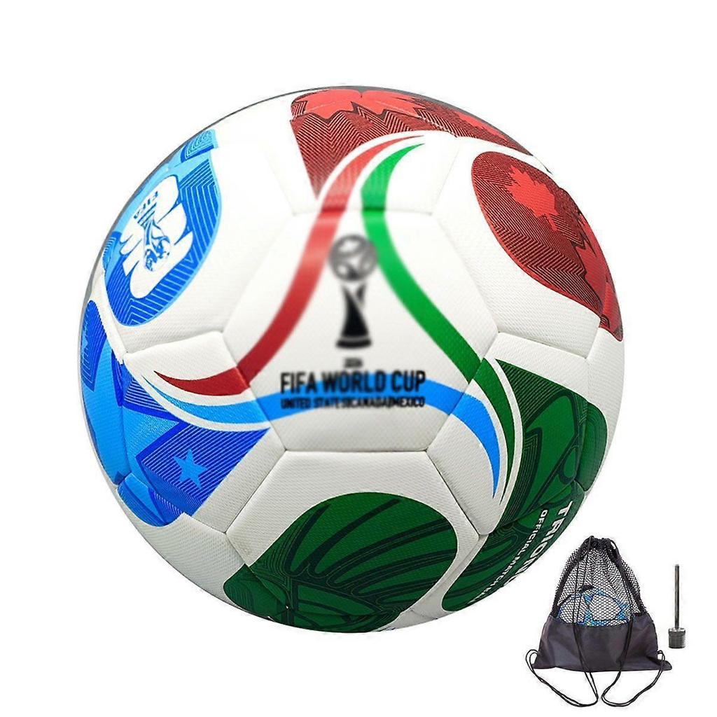 Ensemble de ballons de football pour la Coupe du Monde 2026 USA-Canada-Mexique, Taille 5, Cadeau pour Lui
