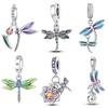 Charms Plata Dragonfly Pendant Copper Plated For Charms Copper Plated Original Bracelet For Jewelry Making