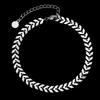 KRKC Sexy Women Jewelry Heart Initial Boho Beach Ankle Bracelet Layered Foot Chain Infinity Love 14 Karat Gold Anklet Cuban Link