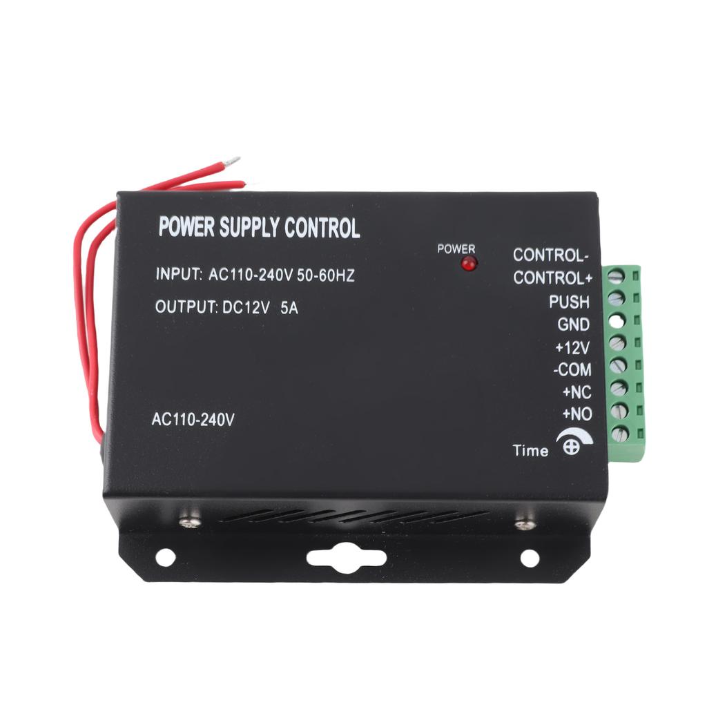12V 5A Door Entrance Guard System Access Control Power Supply Black 100 260V
