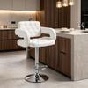 Comfortable Height-Adjustable Chair, Bar Stool with Armrests and Backrest, Practical Work Chair (only with chair)