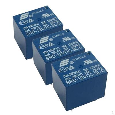 30 Pieces Power Relay 12V 10A SPDT 5 Pin PCB SRD-12VDC-SL-C