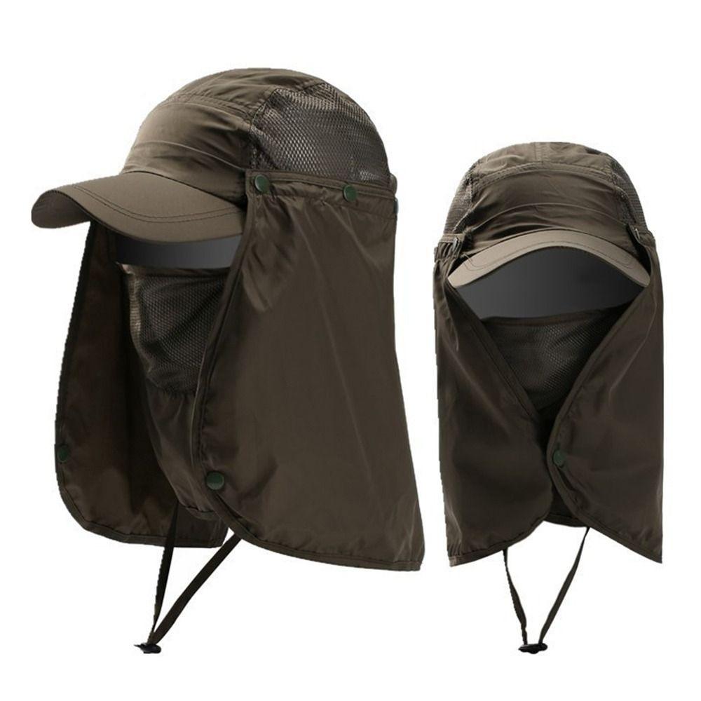 Summer Fishing Sun Hat Bucket Hat Outdoor Neck Face UV Sun Protection Flap Cap Sunshade Fisherman Cap Wide Brim Man Hat