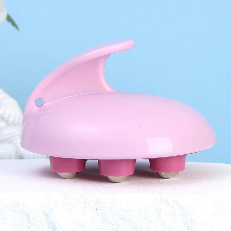 Seven Dragon Ball Massage Device - Massage Roller for Abdomen - Full-body Manual Ball Brush - Slimming Leg Wonder Tool розовый