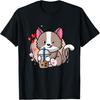 Anime Kawaii Bubble Tea Cat Boba Tea Neko T-Shirt