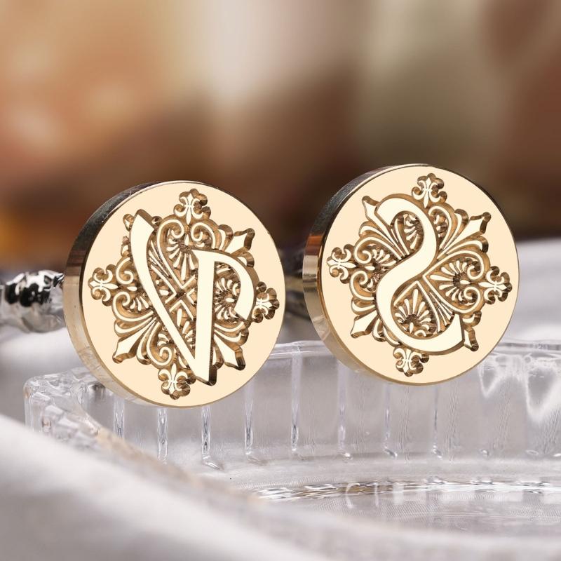 Letter Series Sealing Wax Stamp for Christmas Envelopes Card Wedding Invitation Decorations Capital F Wax Seal Stamp