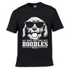 All Dogs Are Cool But Doodles Rule Solid Washed Vintage Tee Distressed Loose