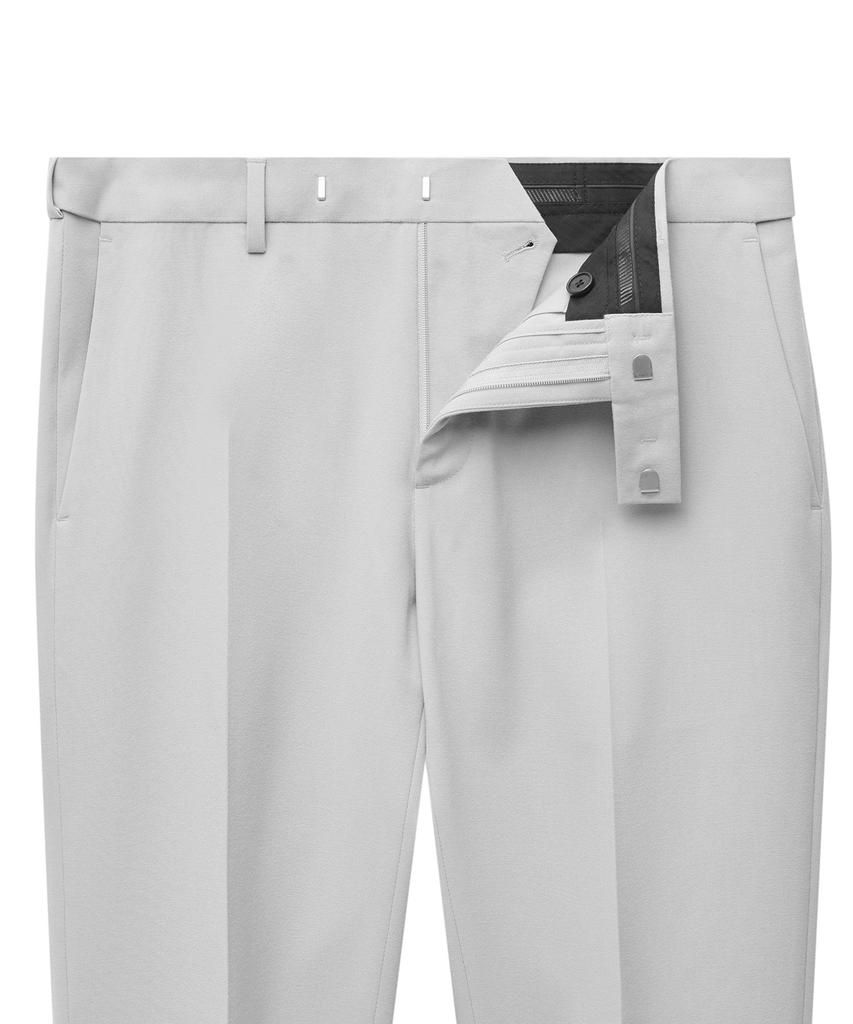 MUSINSA STANDARD Lightweight Tapered Hidden Banding Crop Slacks [Dusty Cream]