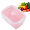 Portable Silicone Lunch Box Folding Microwave Safe Lunchbox Food Container