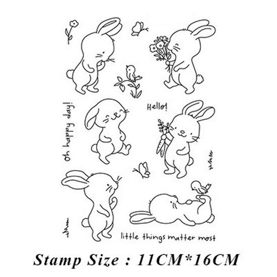 

1385 Transparent Rabbit Stamp & Die Silicone Set New for March 2021