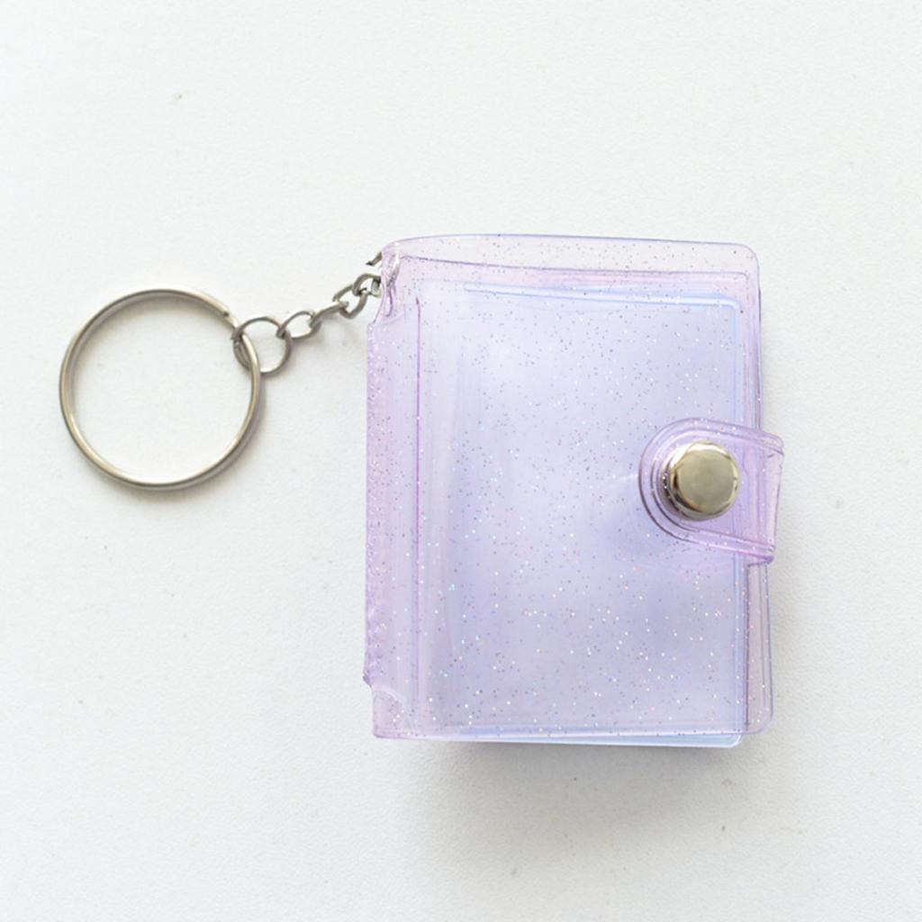 Mini Small Photo Album Keychain Picture Storage Cover for Anniversary Memory