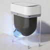 Mülleimer mit Klappdeckel, hohe Kapazität, kippsicheres Design, sichere automatische Öffnung für Haushalt, Küche, Bad