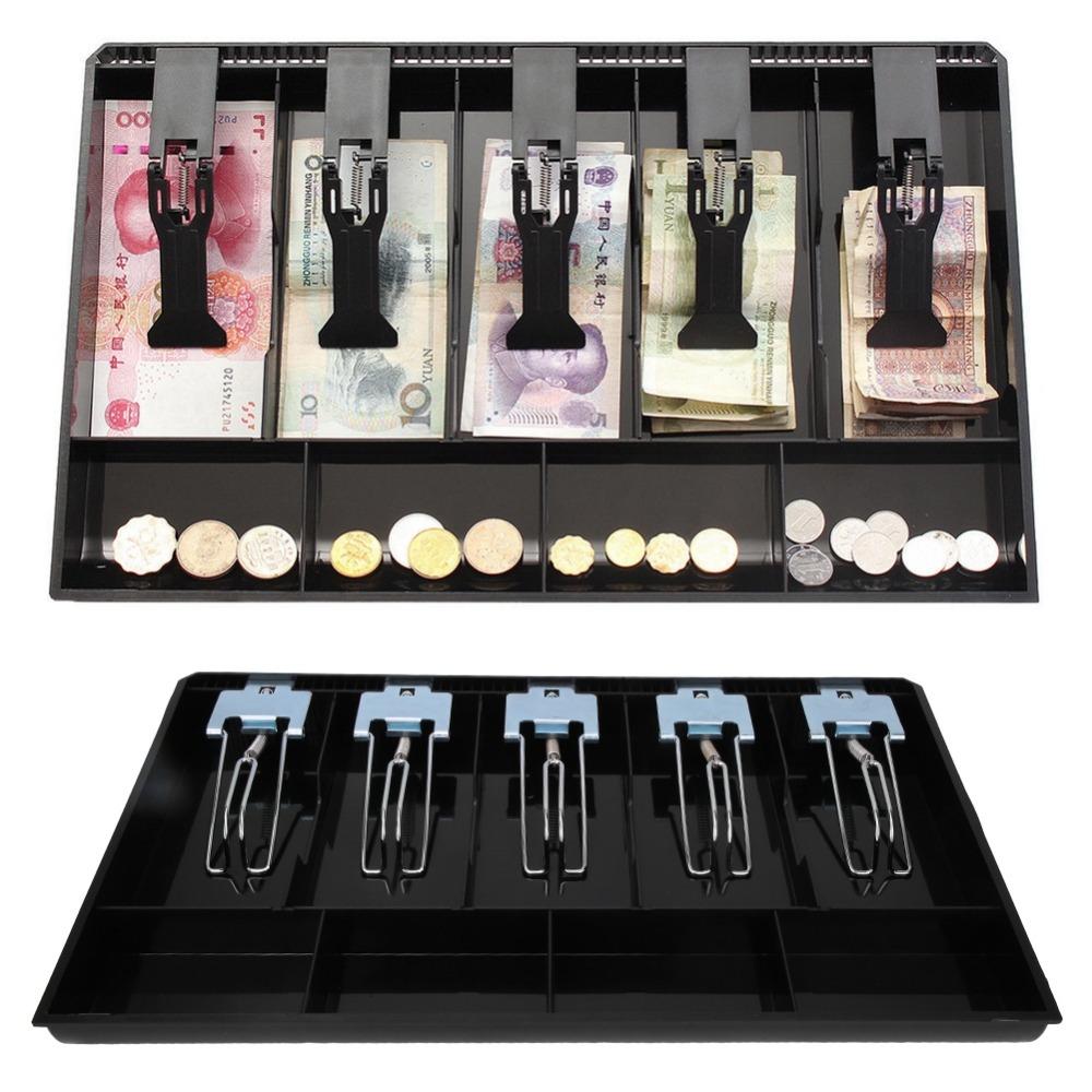 Metal Clip Cash Drawer Insert Tray Waterproof Money Tray Storage Currency Storage Box  Office Use