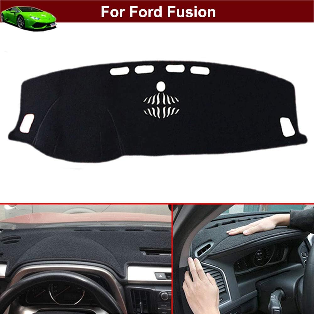 

New 1pcs Black Non-Slip Dash Mat Dashboard Mat Dash Carpet Dash Covers Dashboard Cover for Ford Fusion 2013 2014 2015 2016 2017 2018 2019 2020 2021