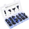 40PCS 1/4 Inch Quick Release Push-in Pneumatic Fittings Combination Pack