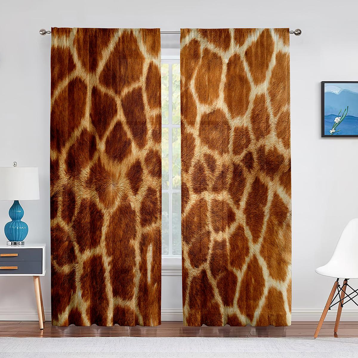 Коричневые леопардовые прозрачные вуали с мехом животных — фото 8