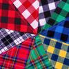 Dog Bandanas Large Pet Scarf Bandana For Dog Cotton Plaid Washable Bow Tie Collar Cat Puppy Triangular Scarf Bib Dog Accessories