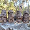 4 peças/conjunto Odin Thor Tyr Ulfhednar Pagão Nórdico Resina Estátua Viking Presente Ornamentos de Resina Nórdica Arte Casa Decoração de Jardim Exterior