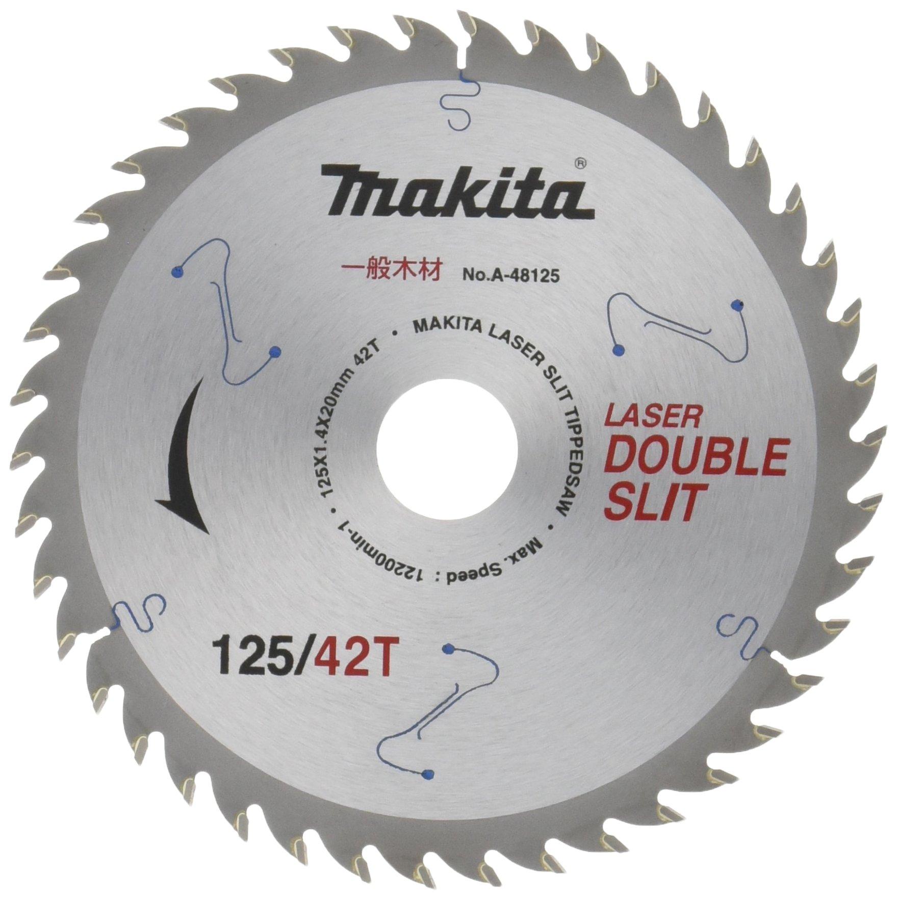

Makita Chip Saw Double Slit Outer Diameter 125mm Number of Blades 42T For General Wood A-48125