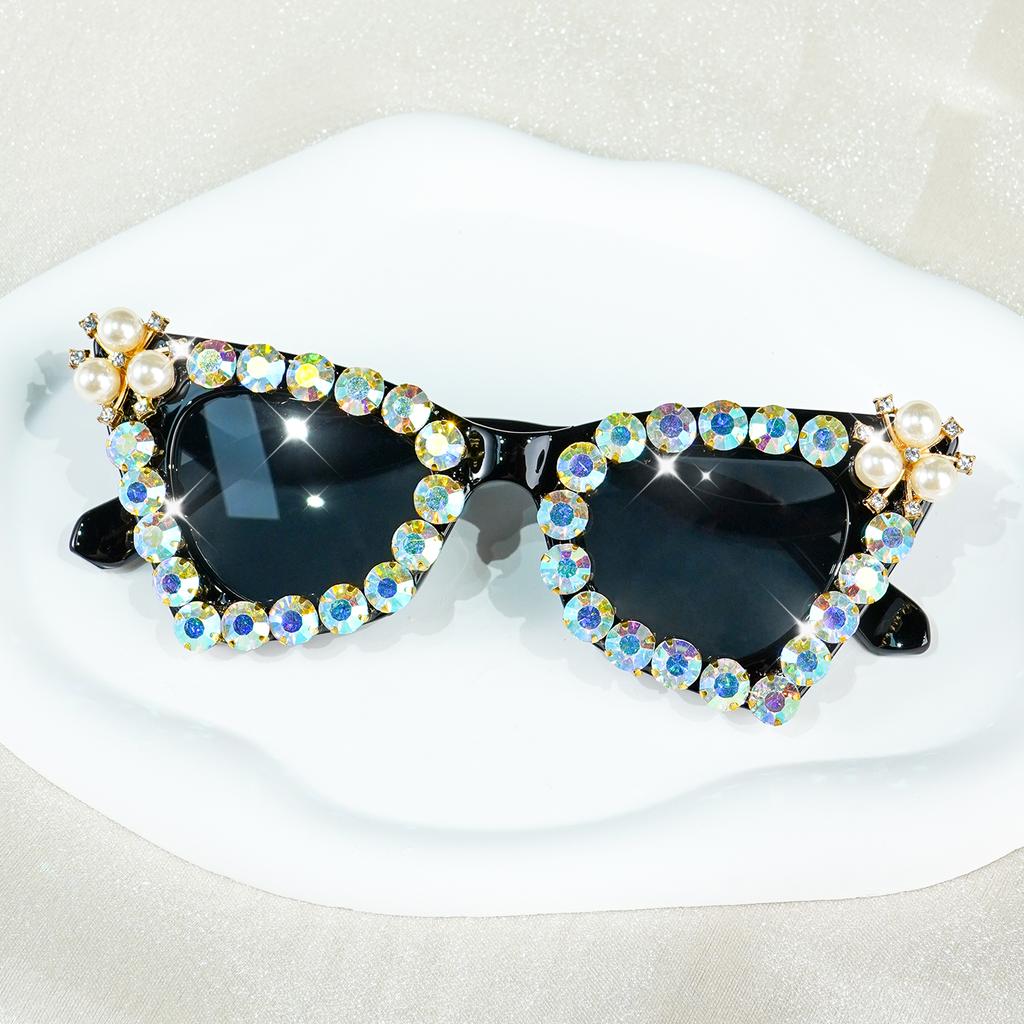Sparkling Rhinestone Cat Eye Glasses for Women, Perfect for Events & Fashion, Party Eyewear, Perfect for Decoration Women Men