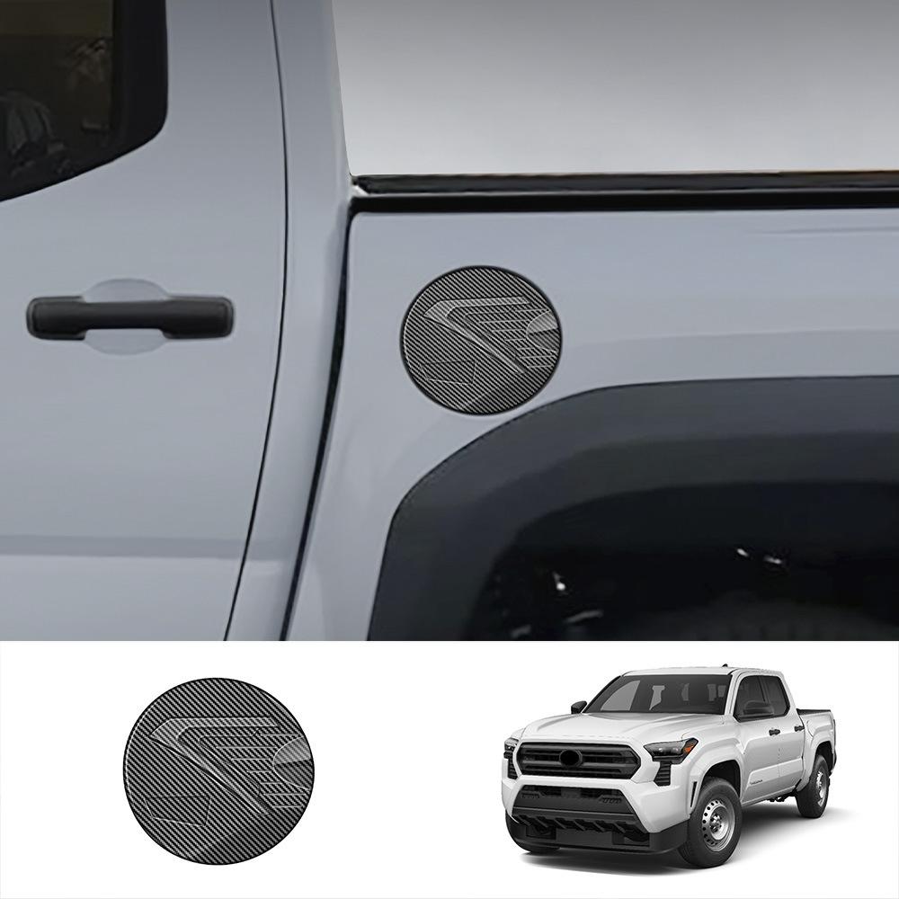 For Toyota Tacoma Accessories Carbon Fiber Door Fuel Tank Gas Cap Decor Cover
