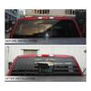 Rear Window Decor Sticker Decal Trim for Ford F150 2015- Black N Flag