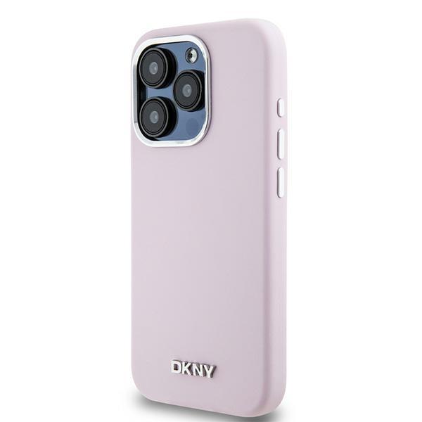 Dkny Dkhmp15Lsmchlp Iphone 15 Pro 6.1Różowy/Pink Hardcase Liquid Silicone Small Metal Logo Magsafe