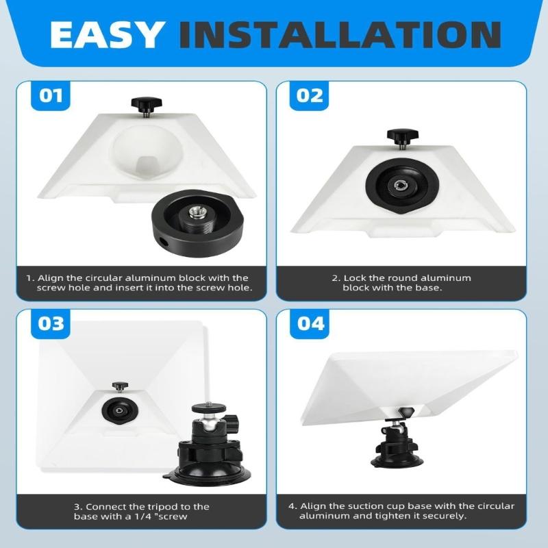Car Roof Mount Kit for Mini 360 Degree Rotating Suction Cup Mount Bracket Universal Mounting On Smooth Surfaces