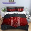 BJK2 Muster Bettwäsche Bettdecke Set Heimdekoration Geschenk (1 Bettbezug + 2 Kissenbezüge (ohne Füllung))