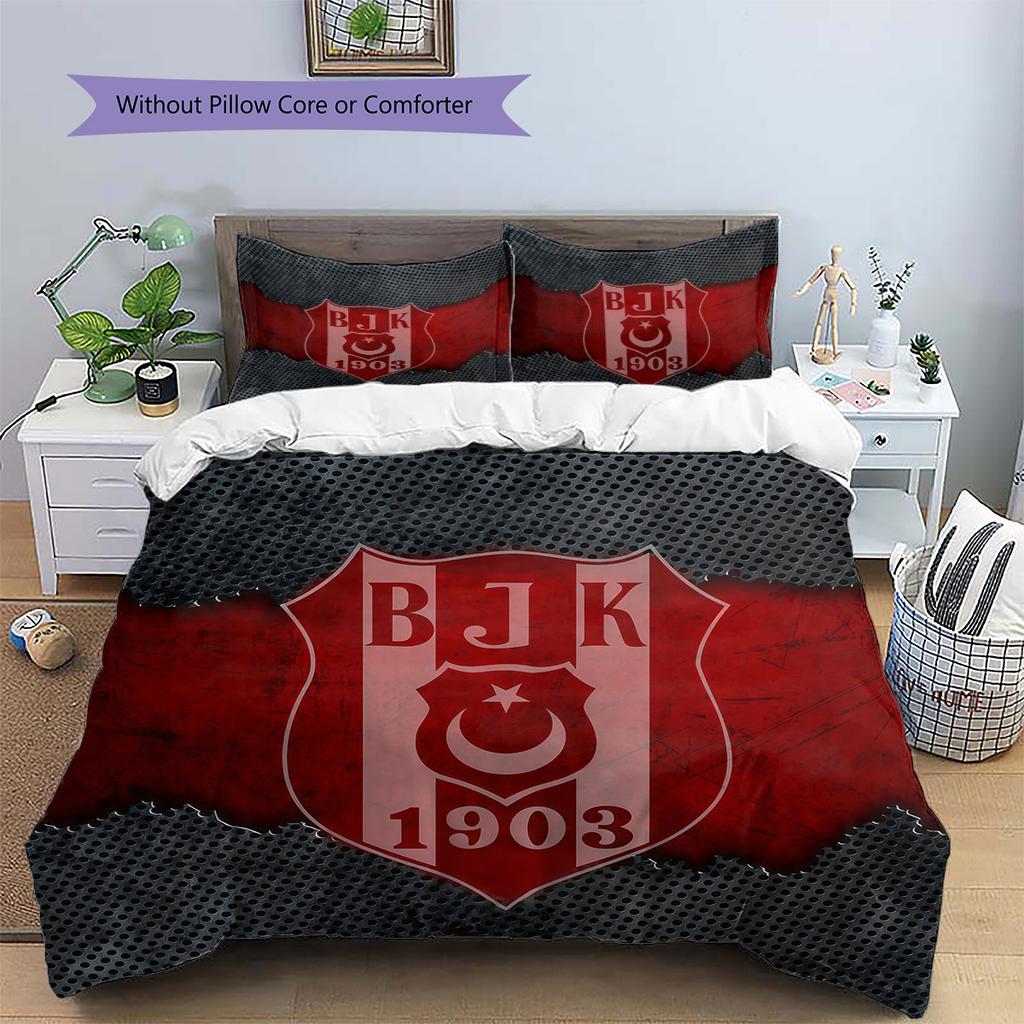 BJK2 Muster Bettwäsche Bettdecke Set Heimdekoration Geschenk (1 Bettbezug + 2 Kissenbezüge (ohne Füllung))