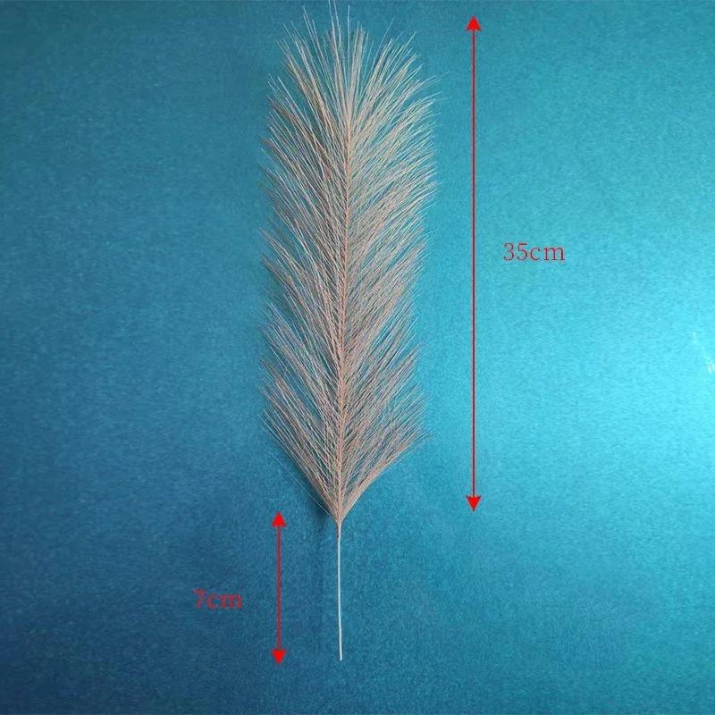 10/20pcs Artificial Pampas Grass Simulation Feather Festival Wedding Prop Reed Hair Home Decoration Ornament Flower Arrangement